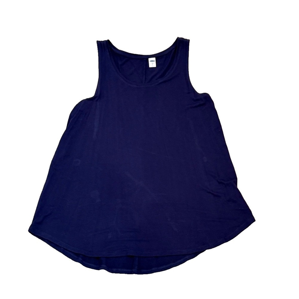 Old Navy Luxe Women's Long Tank Top Stretch; Navy; Small